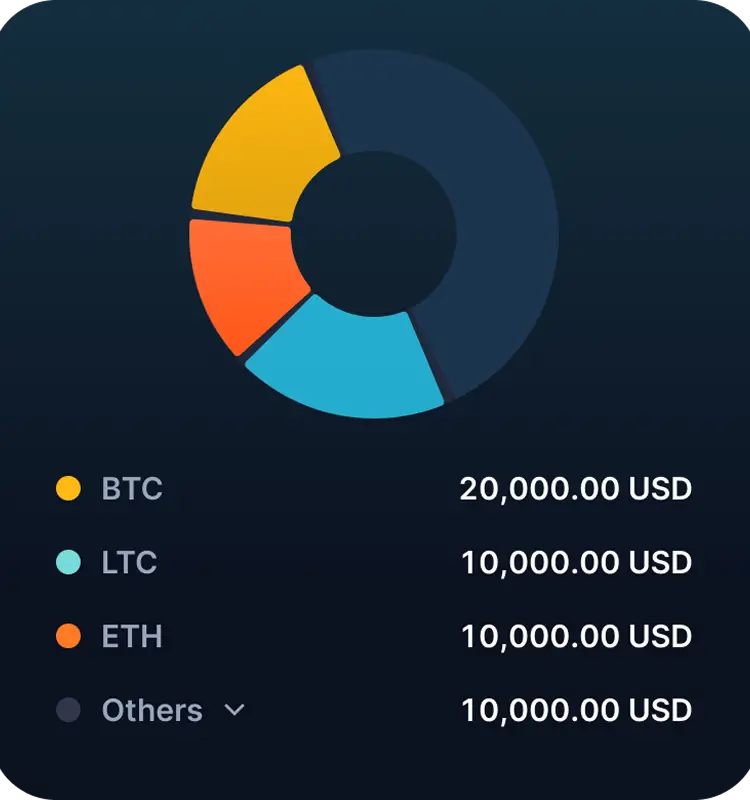 清晰呈現的錢包投資組合